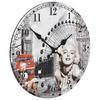 VidaXL Horloge Murale Vintage, Pendule Murale, Décoration de Chambre à Coucher Cuisine Bureau Salon Maison Intérieur, 50628