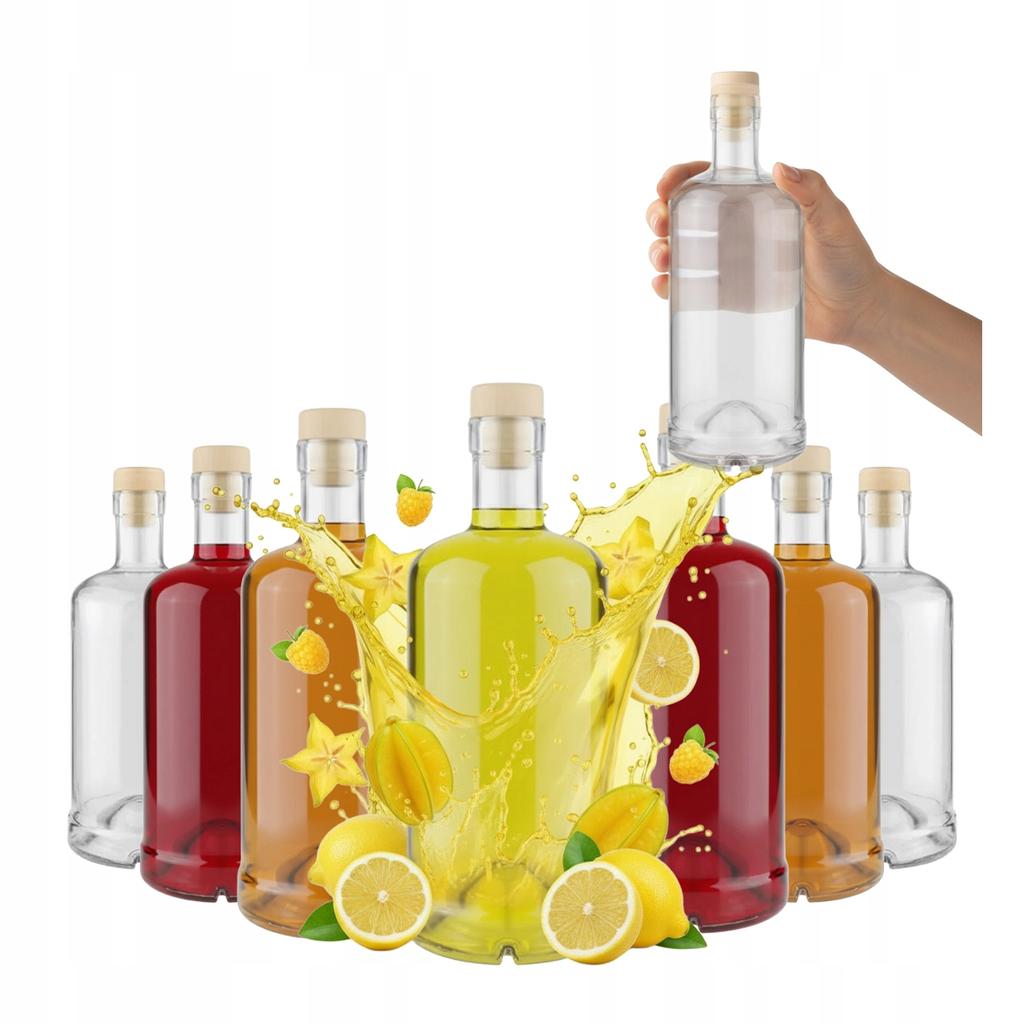 Butelka Tadek 500Ml Butelki Szklane Na Prezent Nalewki Bimber Likier 0,5L
