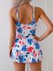 Nuovo Costume Intero Tankini Floreale con Gonna Europeo 2025 per Resort e Costumi da Bagno