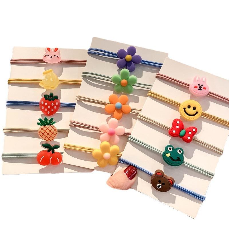 Little Girl's Hair Accessory - Hair Elastic Band, Small Hair String, Hair Decoration, Hair Tie, Cute Soft Rubber Cartoon Hair Ring