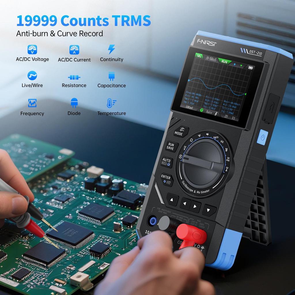 FNIRSI DST210 Oscilloscope Multimeter & Signal Generator