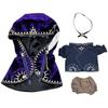 Niannyyhouse 10cm20cm Plush Clothes, Robe, Belt, Magic Cloak, Cotton Doll Clothes, Dress-Up (Purple, 20cm)