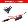ABS Plastic Snow Scraper And Broom With Cold Resistant PVC Brush Ice Remover For Vehicle Windshield Anti Freeze Design