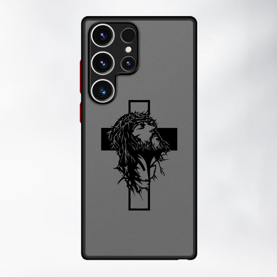 God Cross Art Case for Samsung Galaxy S22 S25 Ultra S23 FE S24 Plus S20 FE Note 20 Ultra 10+ S21 S26 Funda Back Phone Cover