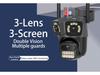 Wireless PTZ Camera with Triple Lens & Screen for Home Network Monitoring