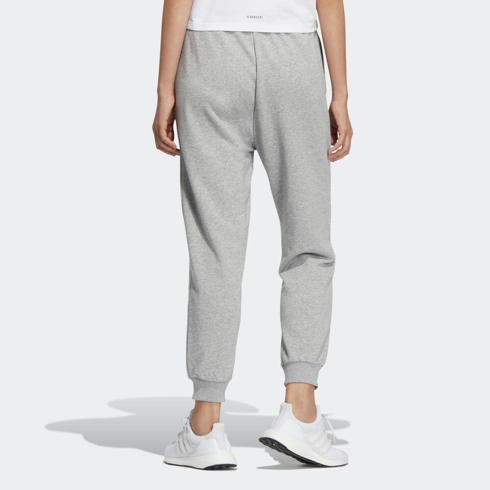 Adidas Casual Drawstring Joggers With Logo Women Bottoms Grey IA5230