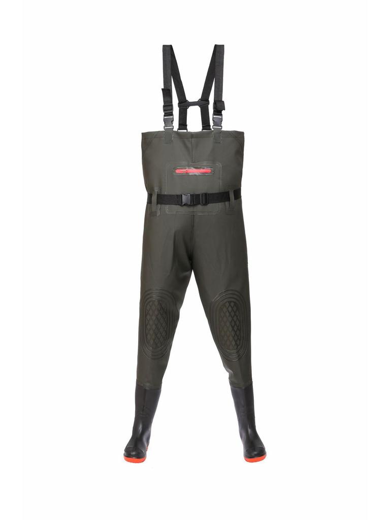 Waterproof, Wear-Resistant Wading Pants with Integrated Boots