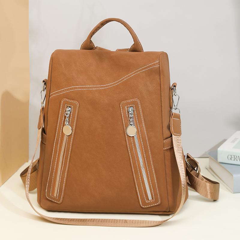 Multifunctional Shoulder Bag Anti-theft Backpack Women's Stitching Backpack