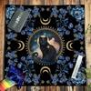 Blumenkatzenmuster Tarot-Tischdecke Astrologie Hexerei Decktuch Wanddekoration