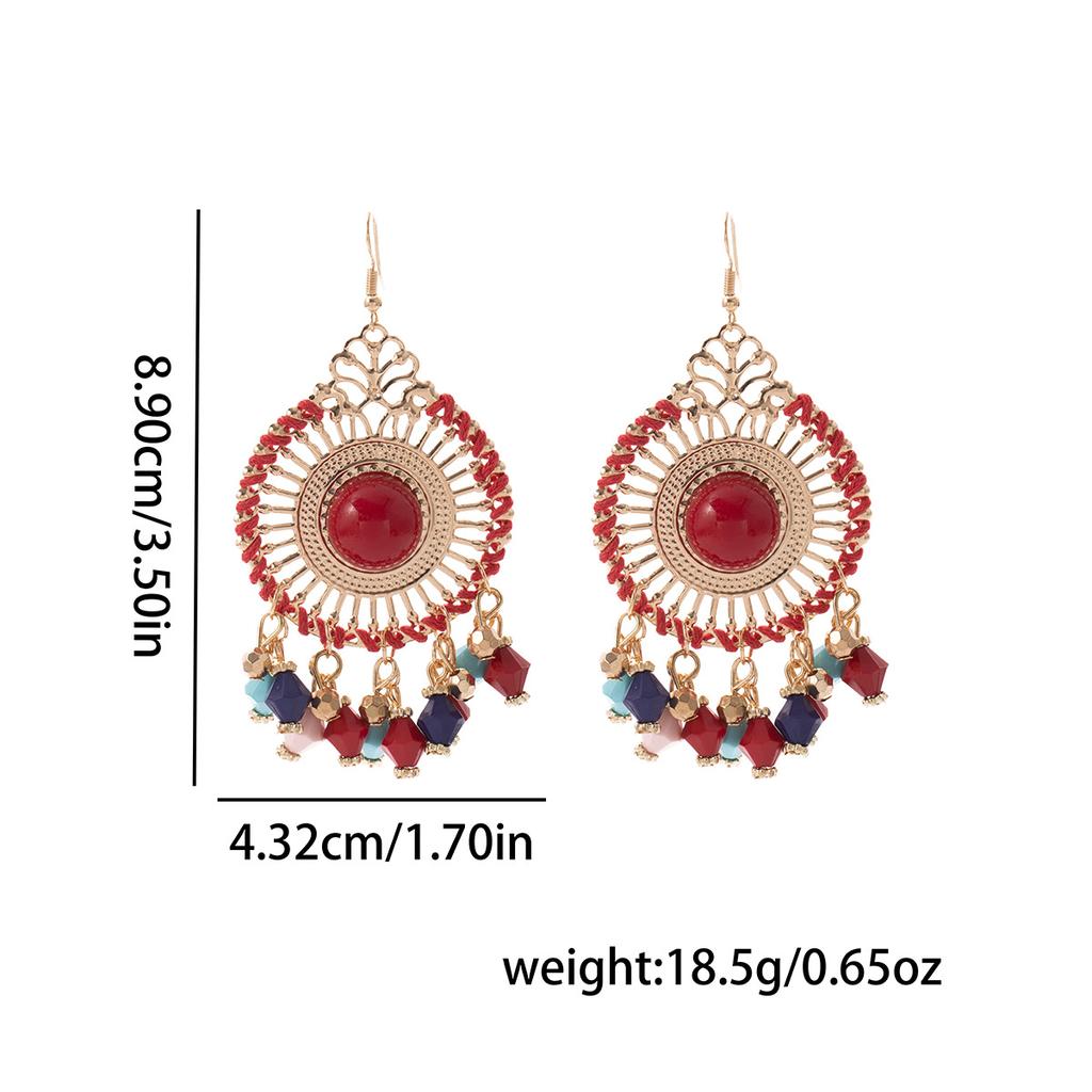 Bohemian Tassel Holiday Style Ethnic Light Luxury Cool New Chinese Style Earrings