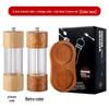 Starry Sky Wooden Pepper Mill - Transparent Acrylic Manual Grinder for Sichuan Pepper, Black Pepper, Sea Salt, and Rose.