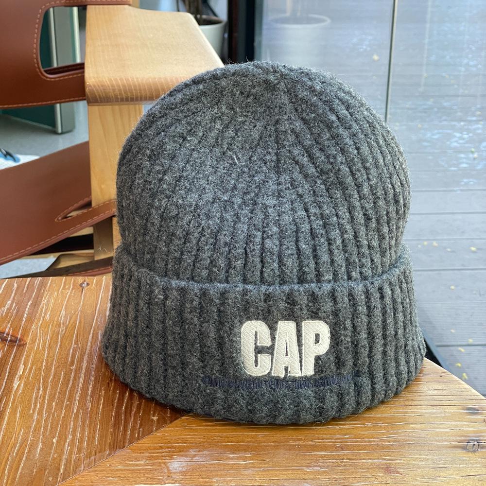 Autumn and Winter New Style Knitted Woolen Hat for Women Alphabet Versatile Couple Pullover Hat  Hip Hop Trendy Warm and Cold Hat for Men