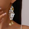 Fish-shaped Shell Tassel Ear Hooks Seaside Resort Style High-end Earrings for Women