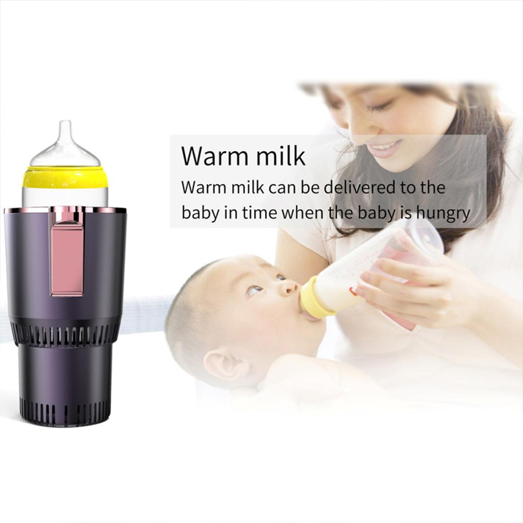 Smart Car 2-In-1 Hot And Cold Cup Drinks Holder Home Fast Refrigeration Cooling/Heating Mini Touch Screen Beverage Mug Drink Can