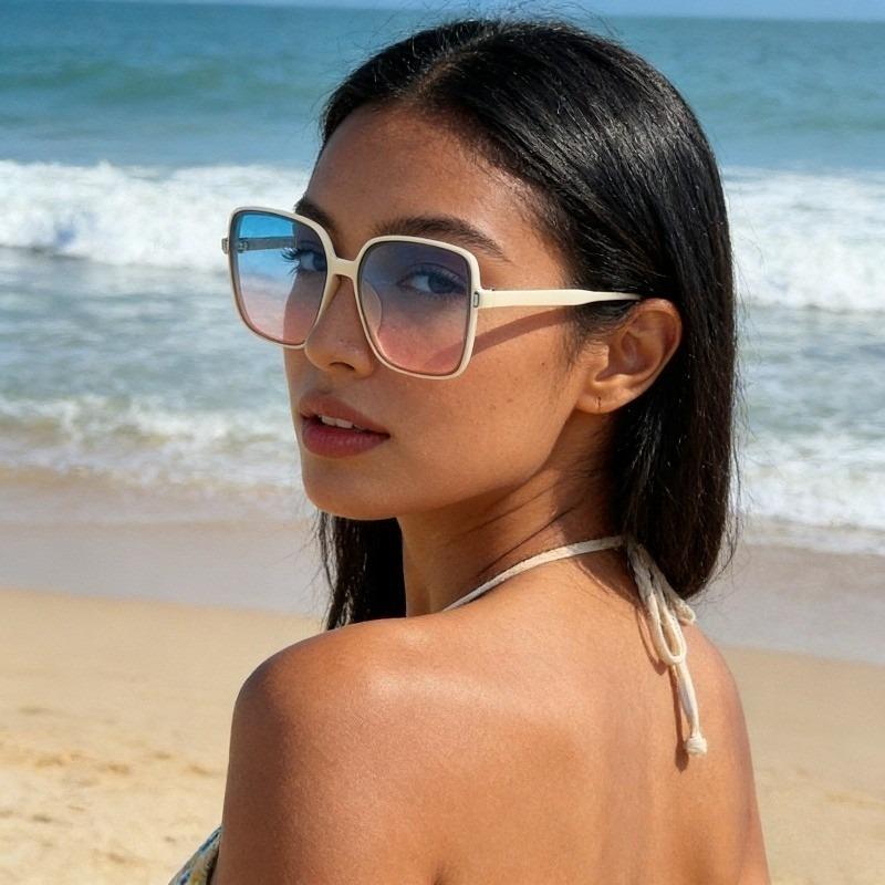 Attractive Glasses Men's 1Pcs New Oversized Rectangle Sunglasses Wo's Fashion Square Sun Glasses Classic Vintage Eyewear Uv400