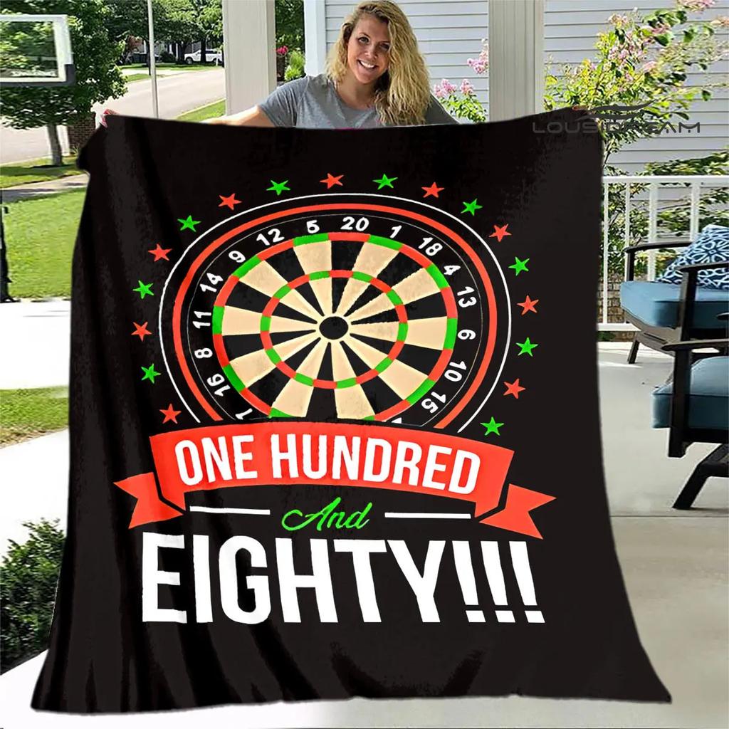 Sports dart target printing blanket warming Warm Pretty Flannel Soft Comfortable Home Travel Blanket