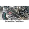 140mm X 100mm Universal Motorcycle Exhaust Clamp Exhaust Pipe Hanger Bracket Fixed Ring Support Band Fixture