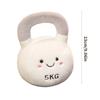 Soft Plush Kettlebell Shape Throw Pillow Toy For Newborns Infant Sensory Development Safe Gift