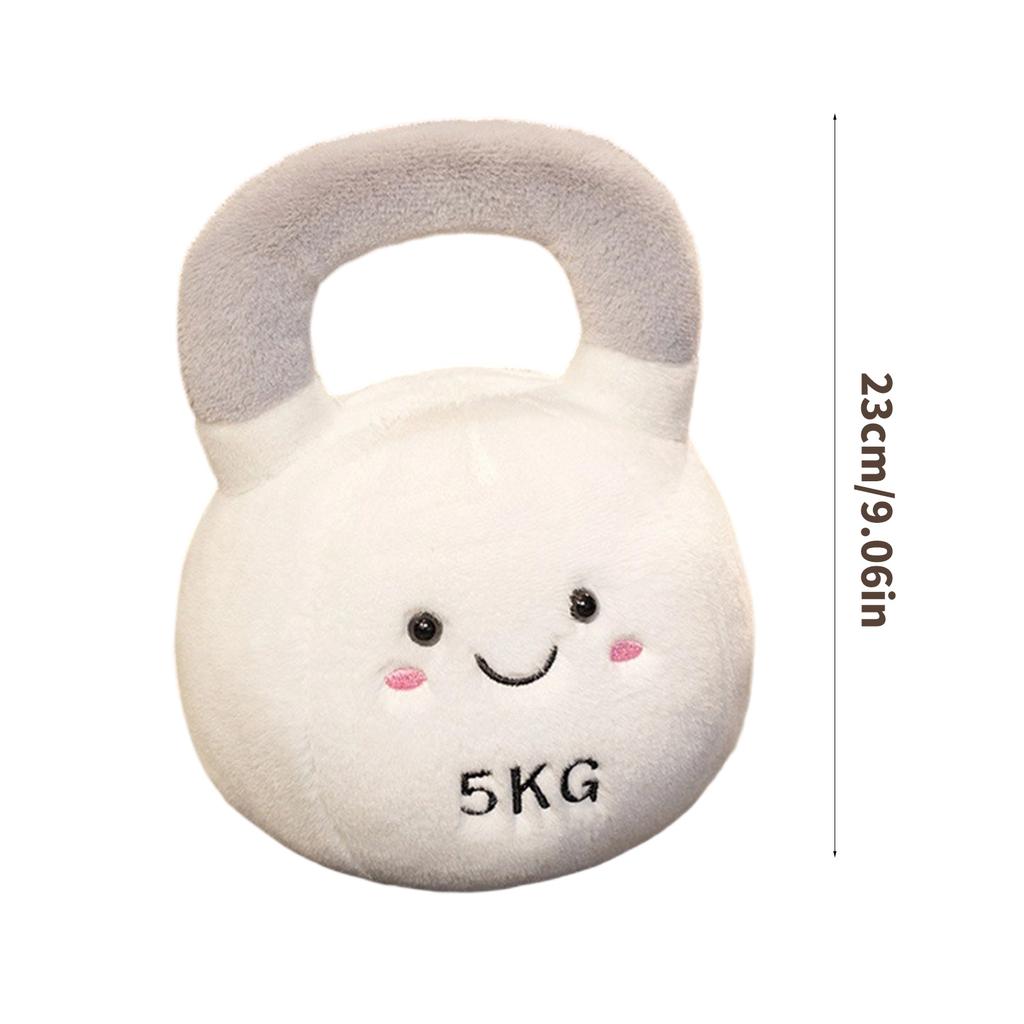 Soft Plush Kettlebell Shape Throw Pillow Toy For Newborns Infant Sensory Development Safe Gift