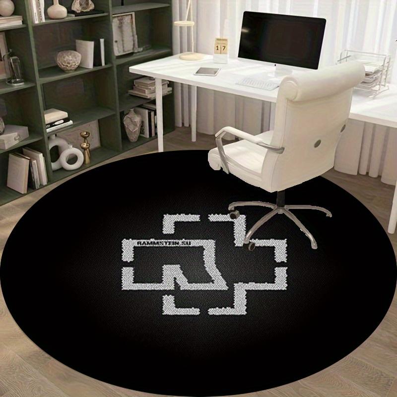 1pc Home Circular Rug Office Round Carpet Outdoor Gift Decorative Mat Non-Slip Floor Covering Modern Design RC2795