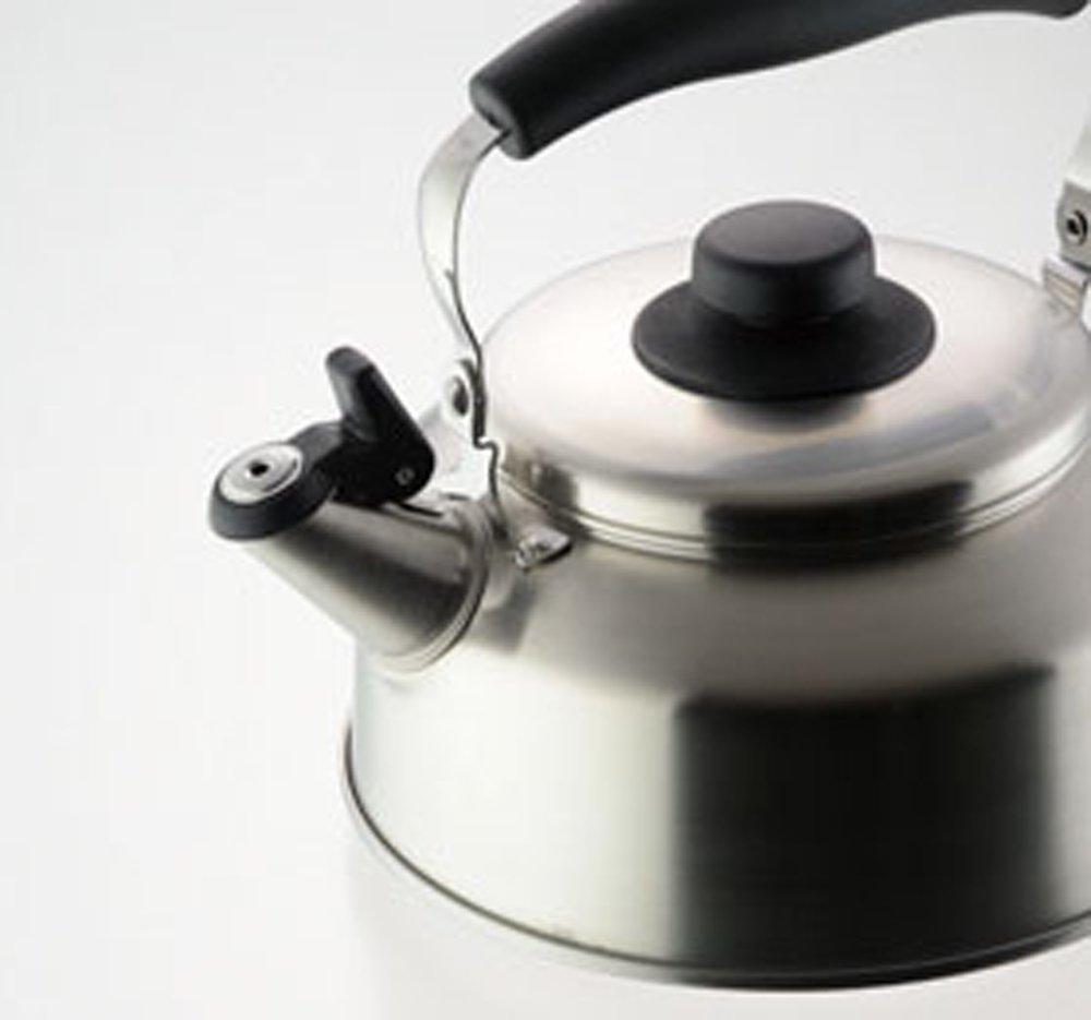 Yoshikawa Sees Cooking Whistling Kettle 2.6 L (IH & Gas Compatible, Wide Mouth, Made In Japan, YJ1277)