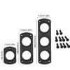 3Pcs Multifunction DIY Cigarette Lighter Panel for Car Marine Motorcycle ATV RV - 1/2/3 Hole Options ABS Material