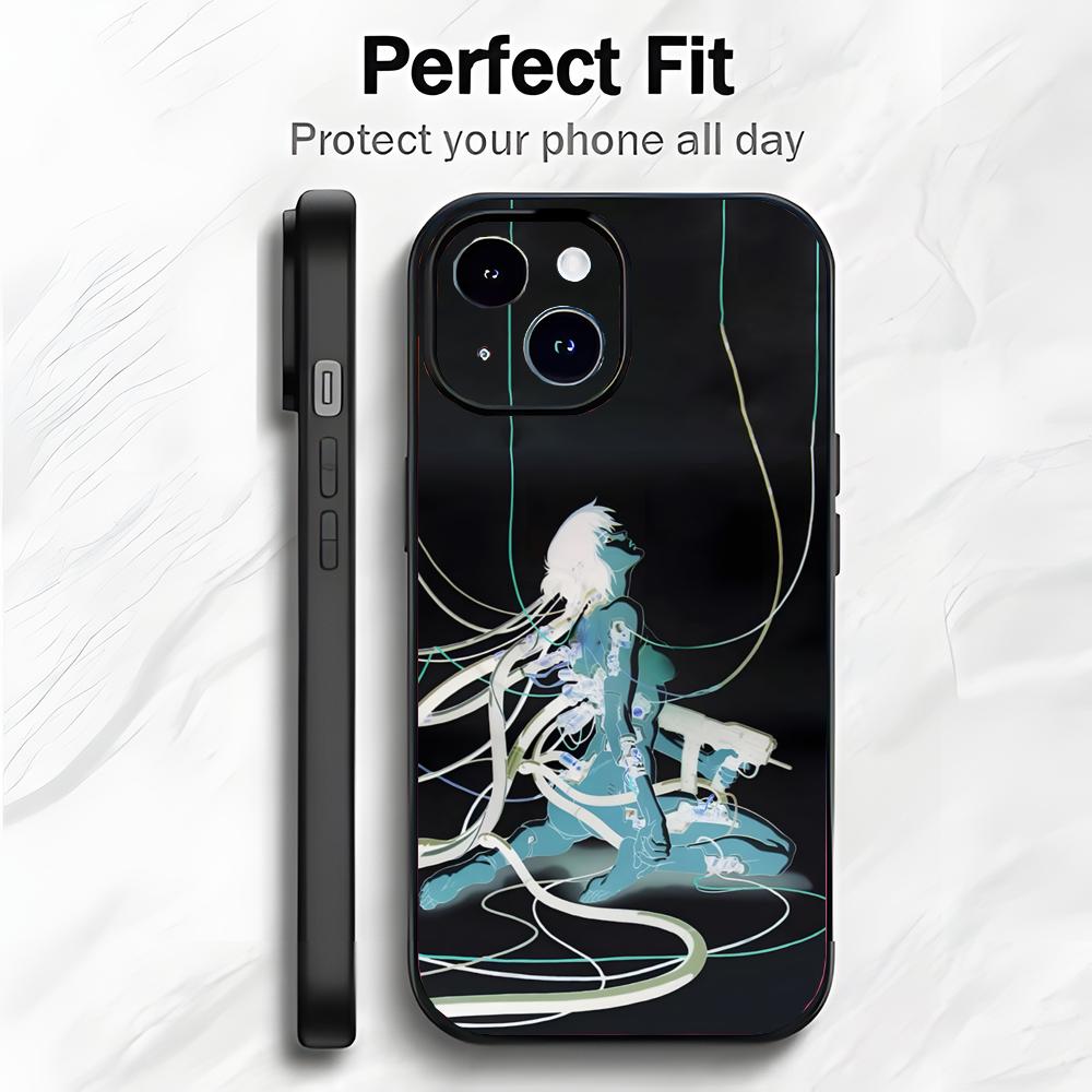 Cyberpunk Classic Anime G-Ghost In The Shell Phone Case Phone Case Soft Packaging Lightweight For iPhone17 16 15 14 13ProMax