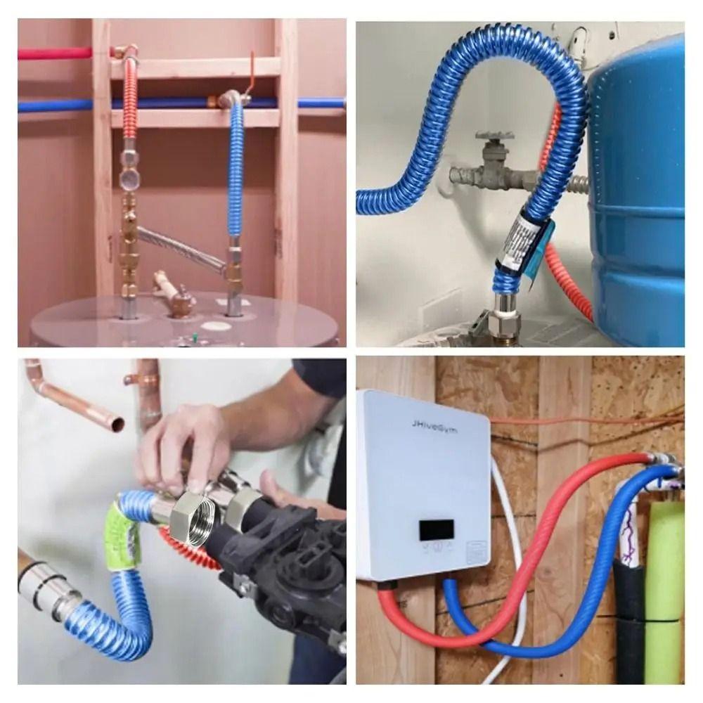 1Pcs Cold/Hot Heater Pipe 20/30/40/50cm Corrugated Pipe New Water Heater Hose