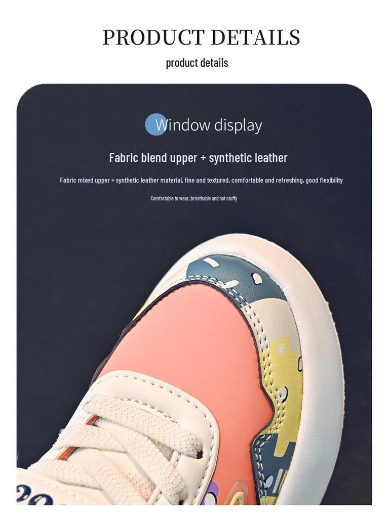 Bobodou 2025 Spring/Autumn Boys' Casual Sports Shoes - Soft Sole for Medium and Large Children