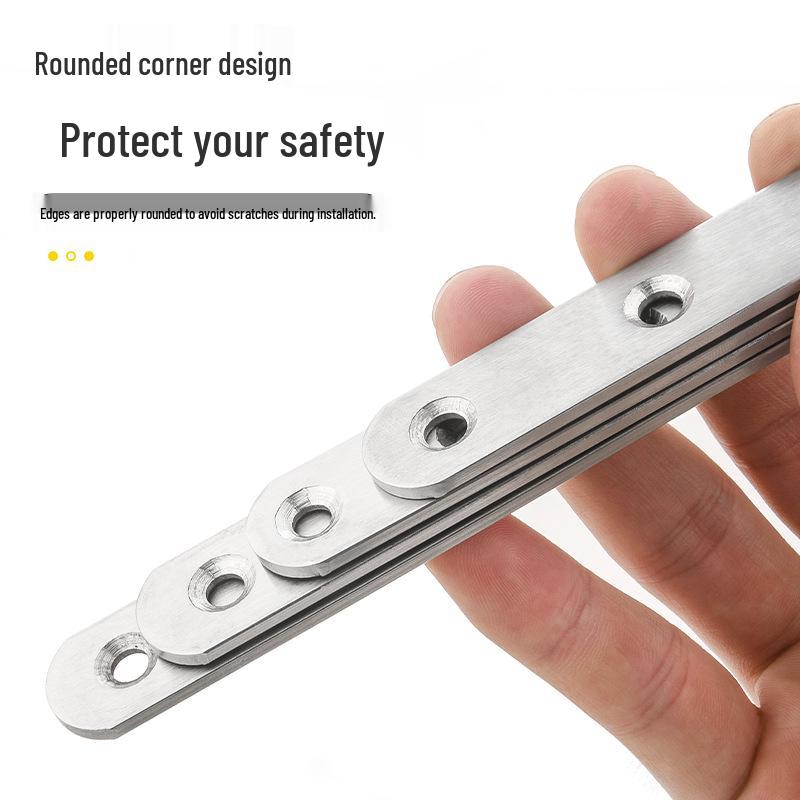 Stainless Steel 90° Right Angle Bracket for Furniture and Shelf Support