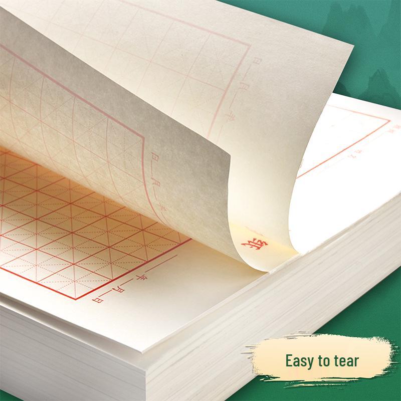 Tian Zi Ge Rutigt Kalligrafipraktikblock för Överspårning med Reservoarpenna