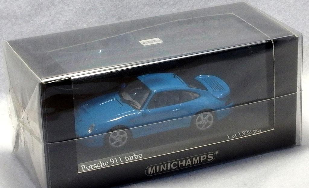MINICHAMPS Porsche 911 Turbo 1995 riviera blue Porsche 911 Turbo Riviera Blue 430069204 PMA 4012138038608 1/43