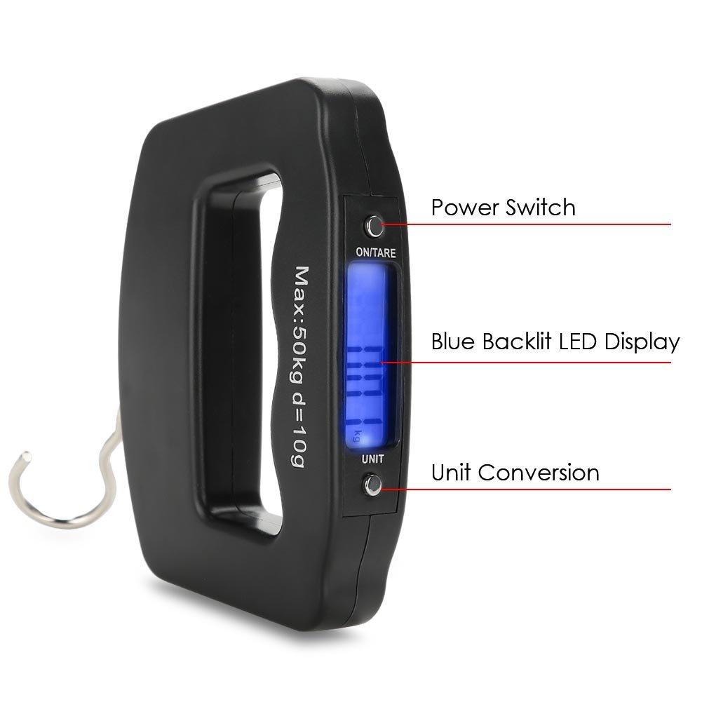 1PC Digital Luggage Scale Electronic Portable Suitcase Travel Weighs With Backlight Electronic Travel Hanging Scales