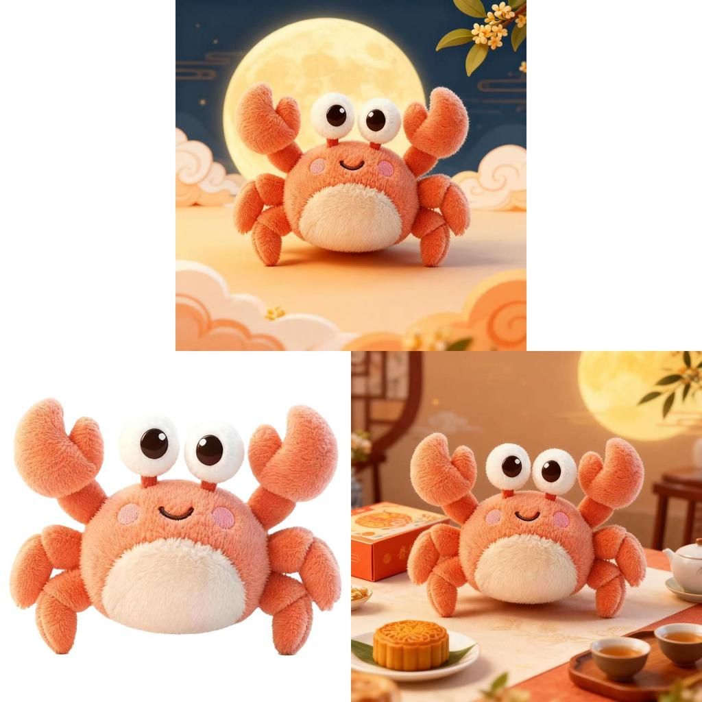 Jouet Crabe en Peluche Douce Avec Remplissage en Coton PP Pour un Lit Douillet et le Confort du Sommeil