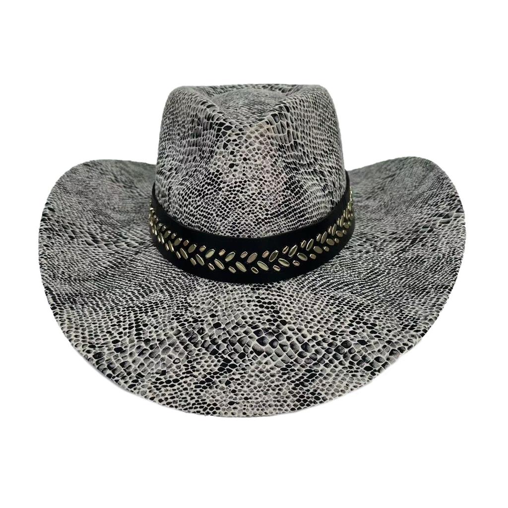 New Western Cowboy Hat European And American Jazz Hat Spring And Summer Men'S And Women'S Versatile Felt Hat Retro Accessories Popular Top Hat