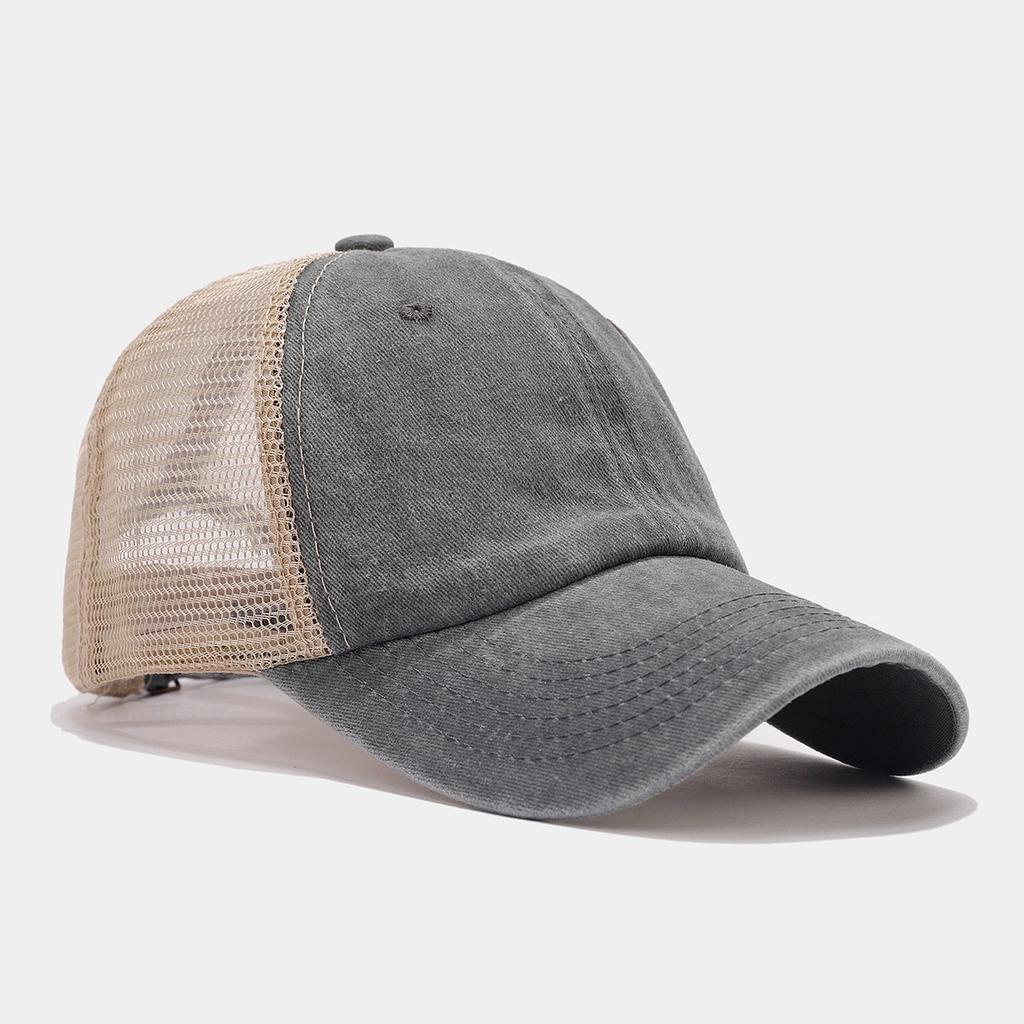 Europäische und amerikanische Mode Retro Netzstoff-Spleiß atmungsaktive Baseballkappen Herren- und Damen-Hochwertige Hüte Golf Sport Sonnenschutzkappen