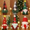 Christmas Festival Faceless Dwarf Doll Ornaments Red Grey And Green Dolls Window Decoration Props