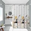 Waterproof Shower Curtains Opaque Partition Curtain Bathtub Curtains Bathroom Curtains  Bathroom