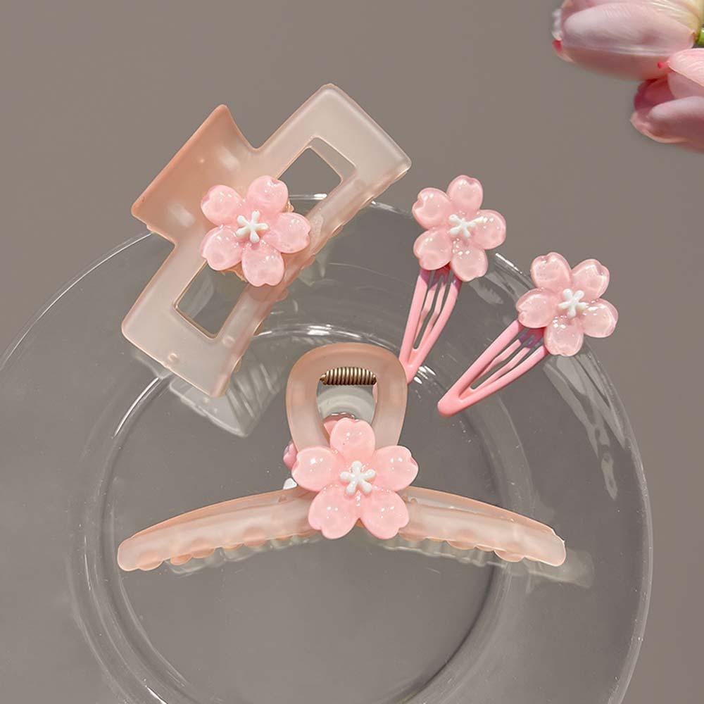 Hair Accessories Flower Hair Clip Cherry Blossom Sweet Barrettes Kawaii Sakura Hairpin  Gift