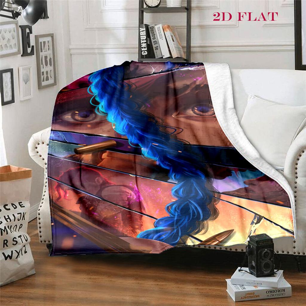 Fantasy Warriors Unite blanket Camping trip blanket Office rest blanket bedroom Digital printing