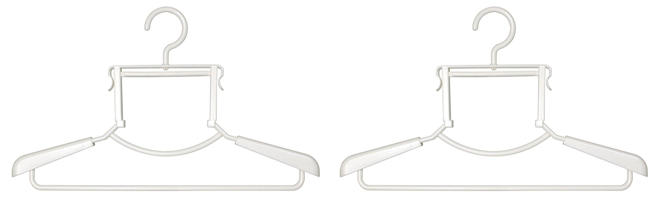 

Shinko Hanger (Shinkohanger) Livid High Neck Laundry Hanger Set of 2, Pearl White, Made in Japan, Laundry, Clothes Drying Rack, Hooded Parkas,