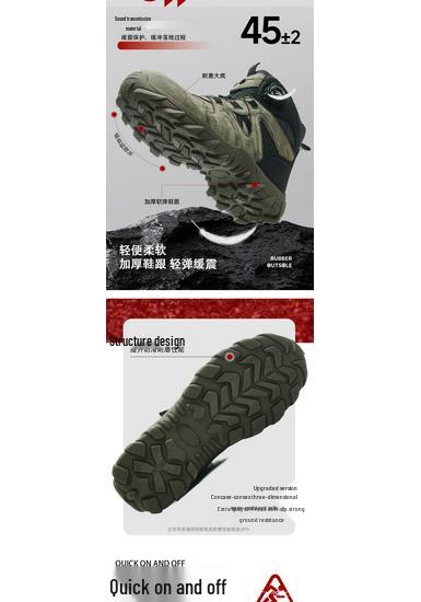 Steel Toe Men's Work Boots: Anti-Smash, Anti-Puncture, Lightweight, Comfortable, Safety High-Top