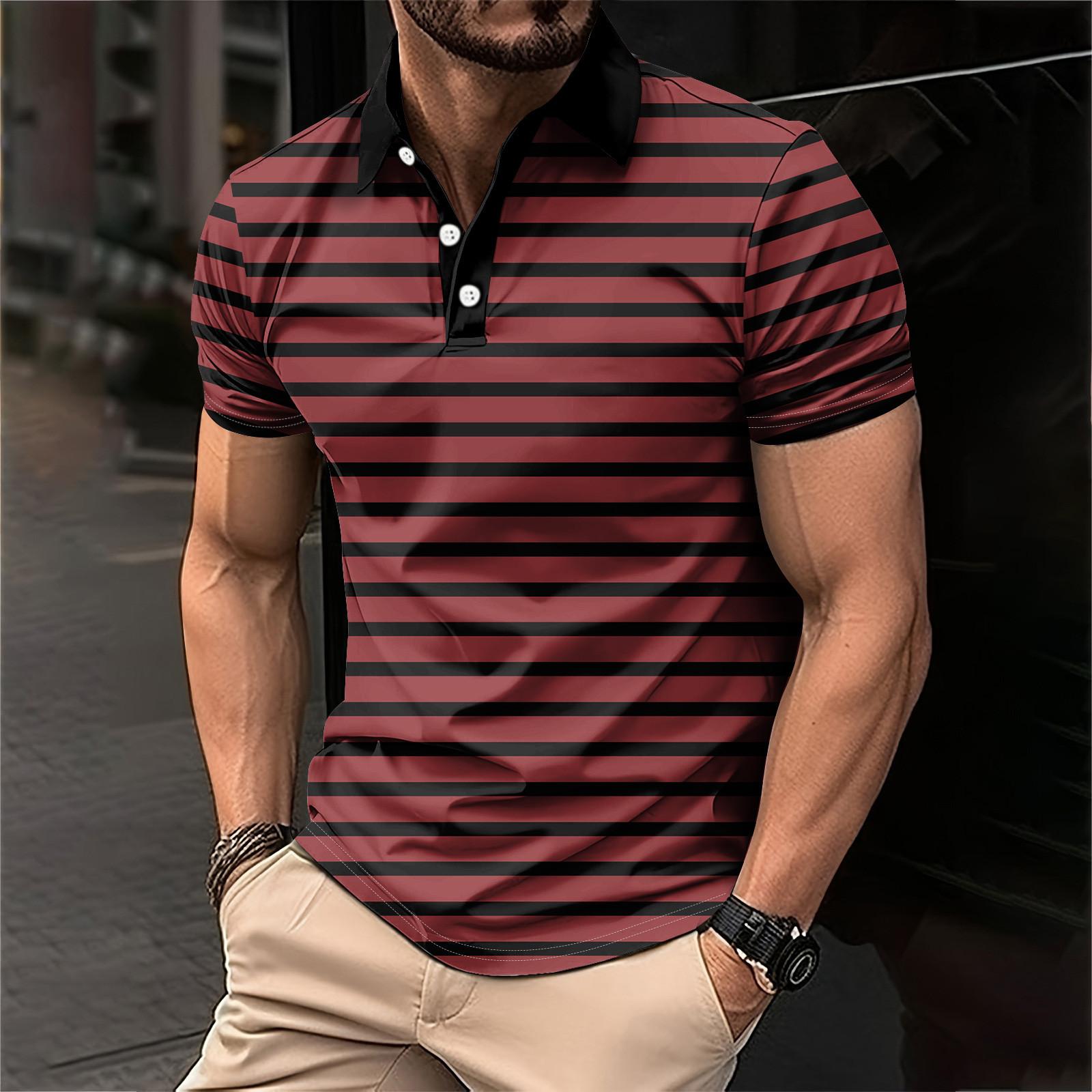 

Мужская рубашка для гольфа, повседневная спортивная, с V-образным вырезом, ребристый воротник, с коротким рукавом, модная, повседневная, однотонная, однотонная, весна-лето, стандартная посадка XL винный