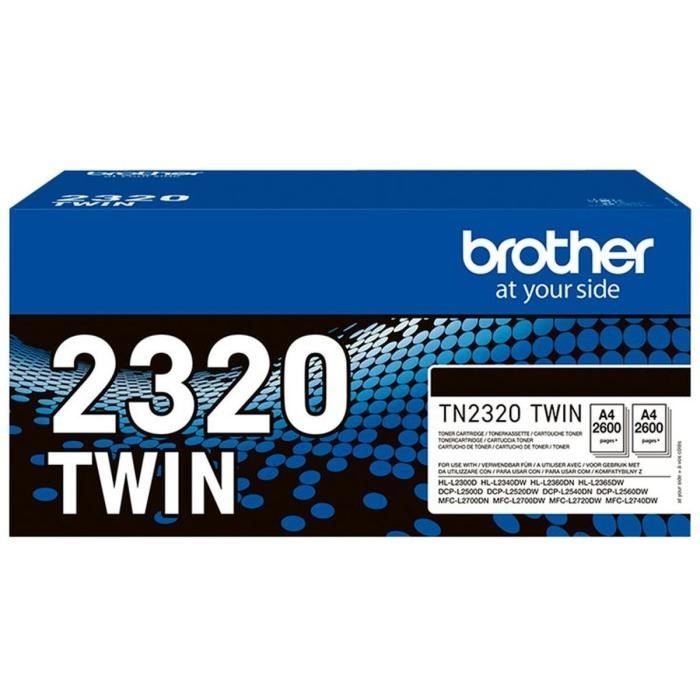 Cartouche D'encre Brother PACK TN2320 NOIR 2 TONERS
