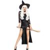 European and American Women's Demon PU Leather Patent Leather Witch Costume, Cosplay Stage Costume, Halloween Witch Costume