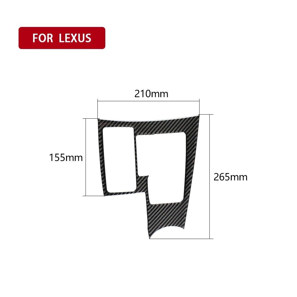 For Lexus NX 200 200t 300h 2014- Car Gear Shift Panel Decor Sticker Decal Cover Trim Auto Interior Accessories Carbon Fiber