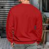 Men's Letter Printed Round Neck Long Sleeve Sweatshirt Casual Sports Top