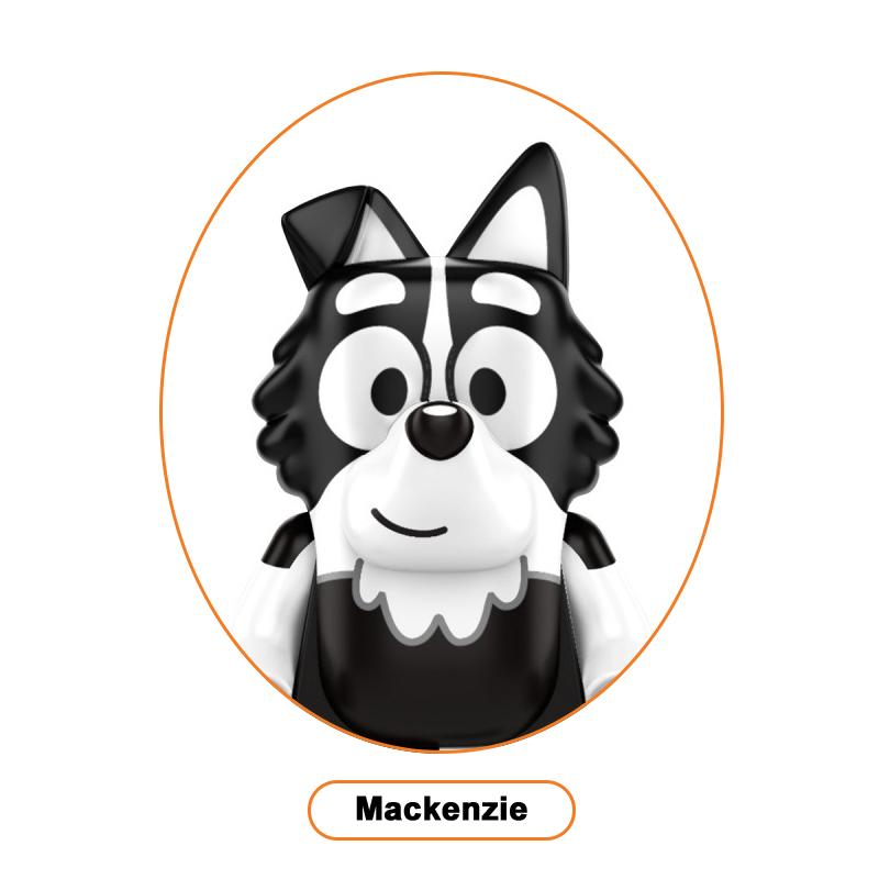 Bluey En Bingo Poppen Speelgoed Serie Coco Mackenzie Mia Rad Schattig Mini Deeltjes Gemonteerd Anime Karakter Kinderspeelgoed Cadeau