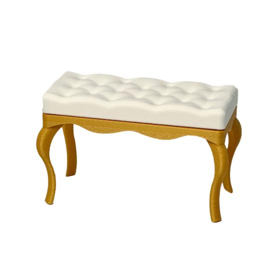 Dollhouse Ornaments Miniature Piano Chair Finely Crafted Furniture Realistic Shape Exquisite Decorative Models