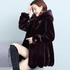 Imitation fur, imitation mink coat, women's loose and thin large size, cotton and thickened women's imitation mink coat